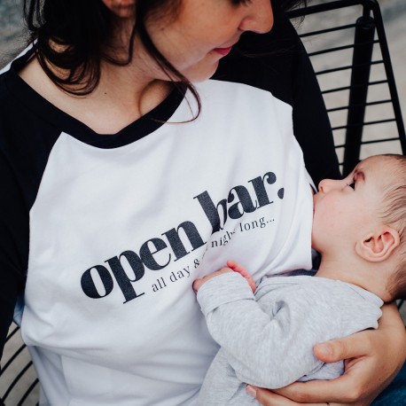 T-shirt d'allaitement Open bar - Taille XL