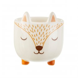 Mini pot de fleurs renard