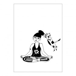 Affiche A3 Fille zen