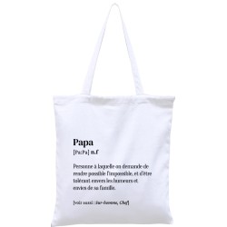 Tote-bag définition Papa