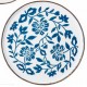 Assiette Molly 24cm - Fleurs sur fond blanc