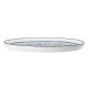 Assiette Molly 24cm - Fleurs sur fond bleu