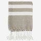Fouta bleu beige