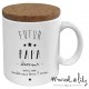 Mug avec couvercle Futur papa