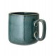 Mug carré en terre cuite Aime - turquoise