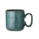 Mug carré en terre cuite Aime - turquoise