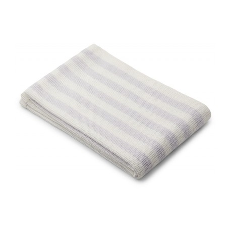 Grande serviette Nid d'abeille light lavender