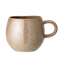 Mug rond en terre cuite Addison brun