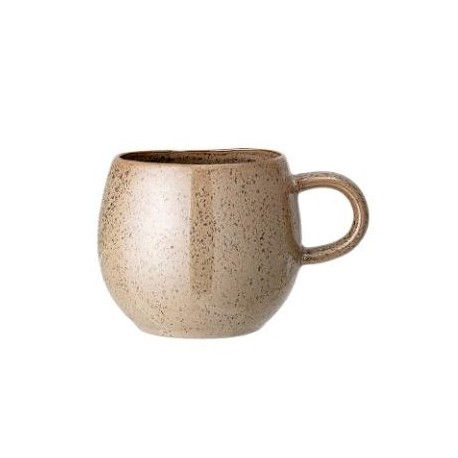 Mug rond en terre cuite Addison brun