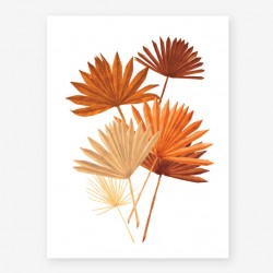 Affiche small Dry palm leaves
