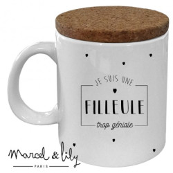 Mug avec couvercle Filleule trop géniale