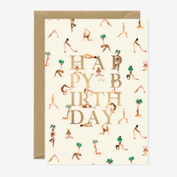 Carte HBDAY yoga