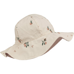 Chapeau réversible Peach - 3/6mois