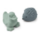Lot de 2 jouets de bain - Peppermint whale blue mix