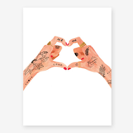 Affiche small Hands of love