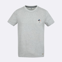 T-shirt gris Cycliste brodé - Taille S