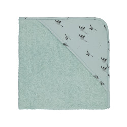 Cape de bain imprimé oie - bleu