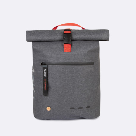 Sac-à-dos Cycling waterproof - Gris anthracite et rouge