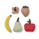 Lot de 5 jouets tricotés - Fruits multi mix