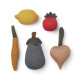 Lot de 5 jouets tricotés - Vegetables multi mix