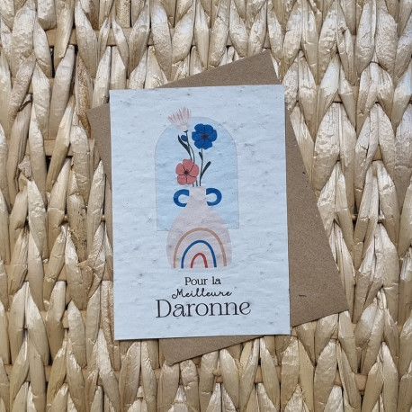 Carte à planter Pour la meilleure daronne