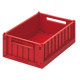 Boîte de rangement small Weston - Apple red