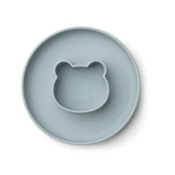 Assiette Gordon - Mr bear blue fog