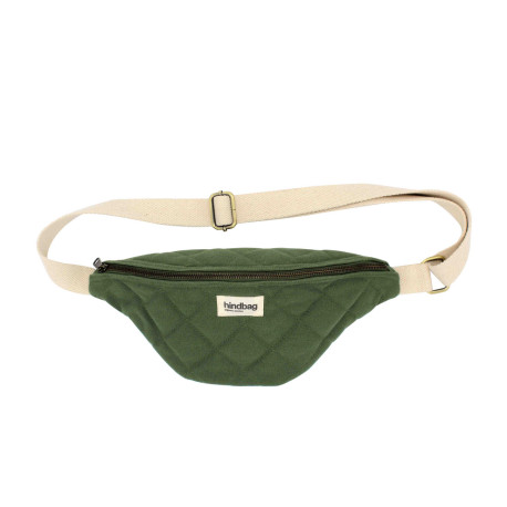 Sac banane - olive matelassé