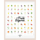 Kit affiche à dater - Mes premiers fruits et légumes