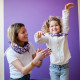 Big foulard Artistic - Violette