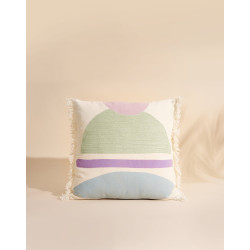  Coussin Haoni lilas/vert