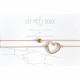 Duo de bracelets coeurs rose or