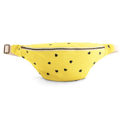 Sac banane coeurs - jaune citron