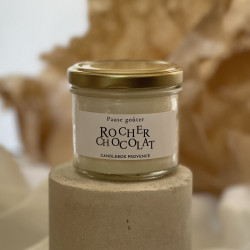 Bougie Rocher chocolat - 200g