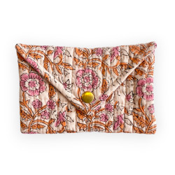Petite pochette enveloppe Ravi - soleil bonbon