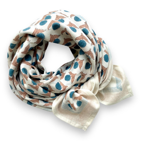 Big foulard Lotus - Chamallow