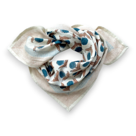 Small foulard Lotus - Chamallow