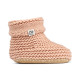 Chaussons tricotés Vigge tuscany rose - 9/12 mois