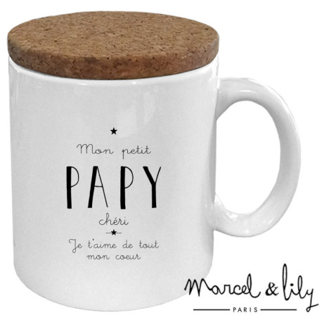 Mug avec couvercle Papy chéri