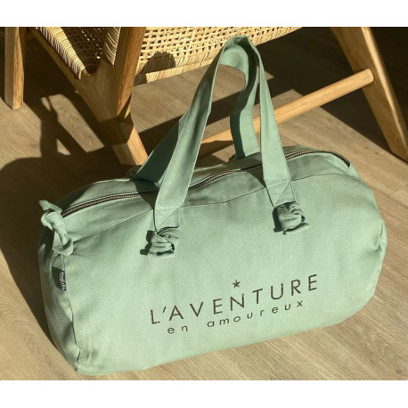 Sac polochon Sauge - L'aventure en amoureux