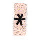 Grand lange rose pâle Bianca - Mini coeurs moutarde
