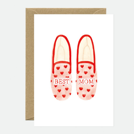 Carte Best mum slippers
