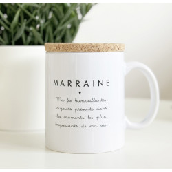 Mug avec couvercle définition Marraine 