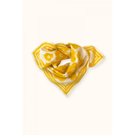 Small foulard Flora bold - Citron