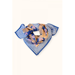 Small foulard Bloom - Bleu klein