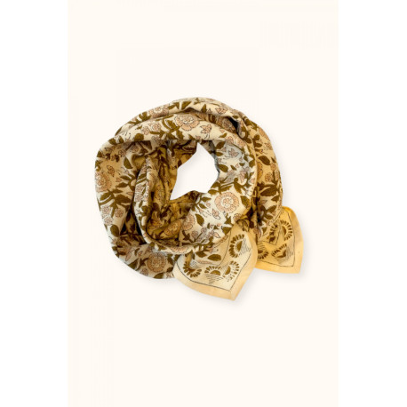 Big foulard Soleil - Macadamia