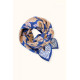 Big foulard Latika Bloom - Bleu klein