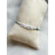 Bracelet MINI BOY fil - perles blanches