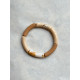 Bracelet tubes fins nude marbré/beige/cappucino