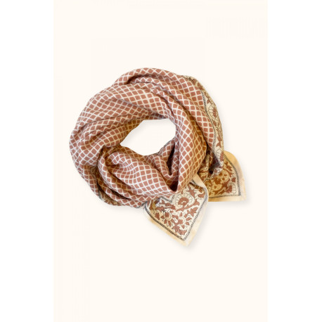 Big foulard Mosaïc - Terracotta